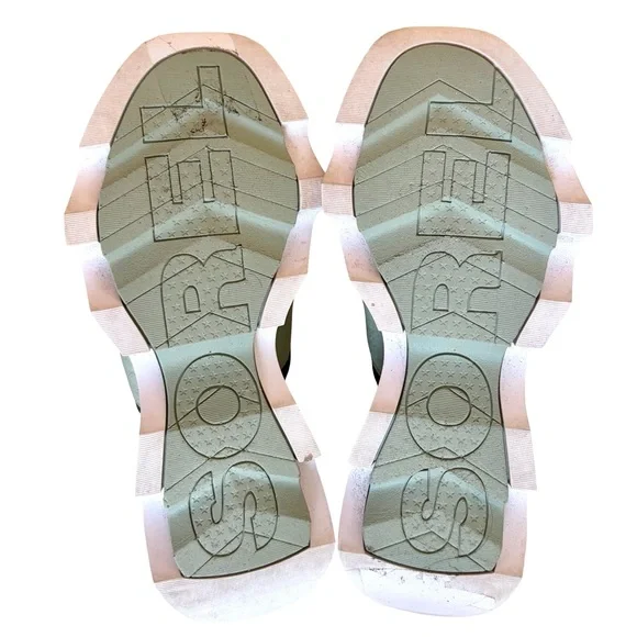 SOREL Kinetic Impact Slide High Sandal, Safari/Dream Color - Picture 8 of 12